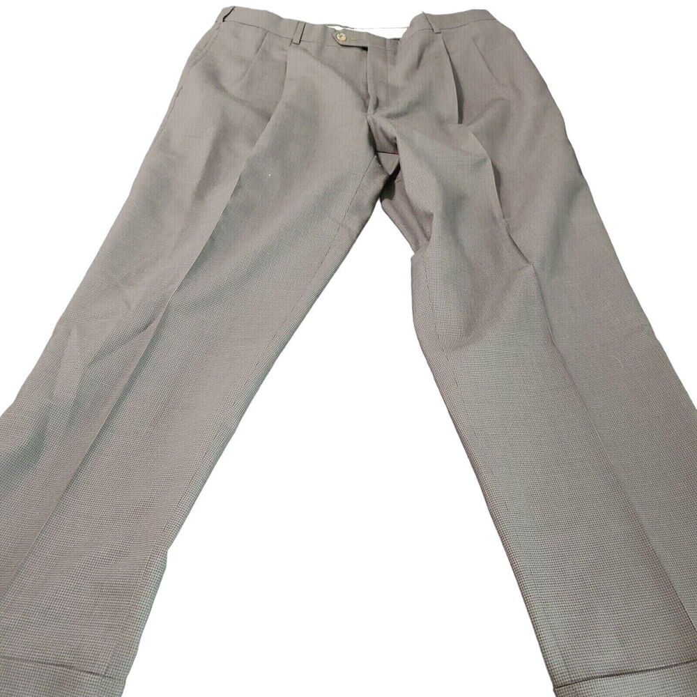 Tommy Hilfiger American Classic Mens Trouser Brown Size 40X30 Pockets Button Zip